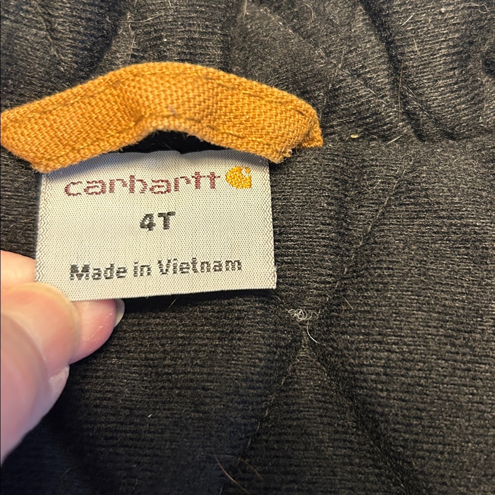 Carhartt Brown Canvas Insulated Hooded Jacket - Picture 4 of 7